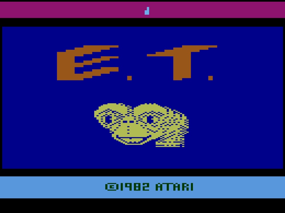 Title Screen of ET for Atari 2600